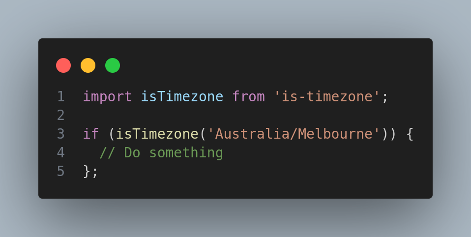 Is Timezone?